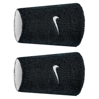 Swoosh Classic Reversible Doublewide Wristbands 2 Pack,Accessories,Nike,036 Black/White,One Size,Tennis Express,N1012411-BF26-036-1
