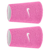 Swoosh Classic Reversible Doublewide Wristbands 2 Pack,Accessories,Nike,627 Playful Pink/White,One Size,Tennis Express,N1012411-F26-627-1