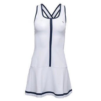 Women's Essentials Tennis Dress Bright White-Apparel-Penguin-O1DFE022-118S25-Tennis Express