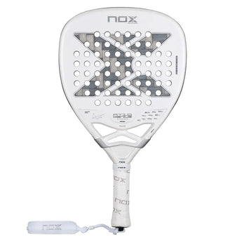 AT10 Genius Attack 12K Alum Xtreme Padel Racquet by Agustin Tapia,Padel Racquets,Nox,White,One Size,Tennis Express,PAT10GENIUSAT1226-1