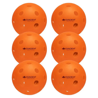 6 Pack Indoor Pickleball Balls Orange-Balls-Diadem-PB-OFFICIAL-BALL-IN-6-ORG-1-Tennis Express