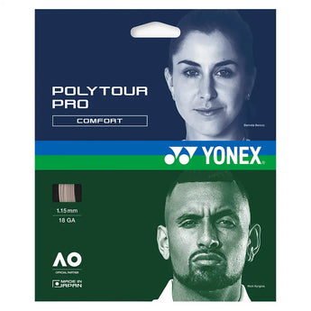 POLYTOUR Pro Tennis String,Strings,Yonex,Warm Gray,18,Tennis Express,PTGPYX-291SET-18-1