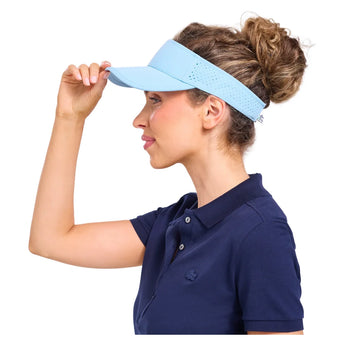 Women's Performance Visor Tennis Light Blue, Ame and Lulu, Tennis Express, PV174-B-2