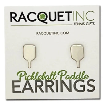 Pickleball Paddle Earrings Silver-Racquets-Racquet Inc-RITG174-Tennis Express