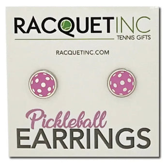 Pickleball Earrings Pink-Accessories-Racquet Inc-RITG227-Tennis Express