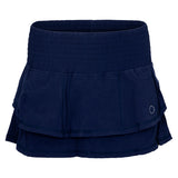 Women's Ruffle 13.5 Inch Tennis Skort,Apparel,Bubble,Navy,XS,Tennis Express,RUF-B-n-1