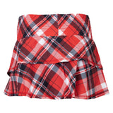 Women's Ruffle 13.5 Inch Tennis Skort Plaid, Bubble, Tennis Express, RUF-H26-PLDH26-1