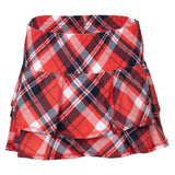 Women's Ruffle 13.5 Inch Tennis Skort Plaid, Bubble, Plaid, Tennis Express, RUF-H26-PLDH26-PLAID-1