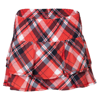 Women's Ruffle 13.5 Inch Tennis Skort Plaid, Bubble, Plaid, Tennis Express, RUF-H26-PLDH26-PLAID-1