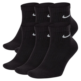 Unisex Everyday Training Ankle Socks Black and White,Socks,Nike,Black/White,S,Tennis Express,SX7669-010