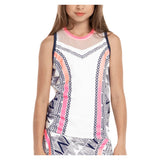Girls' Santa Fe Glow Tennis Tank Pink, Lucky In Love, Pink, Tennis Express, T228-P98648F22-PINK-1