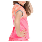 Girls' Summer Glow Short Sleeve Tennis Top Pink, Lucky In Love, Tennis Express, T254-P99648F22-4