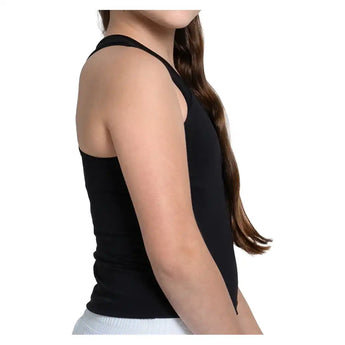 Girls' Mia Tennis Tank with Bra Black,Apparel,Lucky In Love,,,Tennis Express,T299-001-6