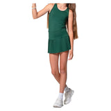 Girls' Mia Tennis Tank With Bra Team Green, Lucky In Love, Tennis Express, T299-300-3
