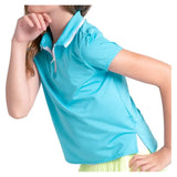 Girls' Pleated Tennis Polo Parrot,Apparel,Lucky In Love,,,Tennis Express,T314-447-6