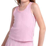 Girls' Chill Play Tennis Tank Paris Pink,Apparel,Lucky In Love,Paris Pink,2XS,Tennis Express,T323-679U26