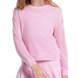 Girls' Chill Day Long Sleeve Tennis Top Paris Pink,Apparel,Lucky In Love,Paris Pink,2XS,Tennis Express,T324-679U26