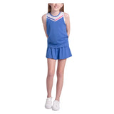 Girls' Game On Tie Back Tennis Tank Parisian Blue,Apparel,Lucky In Love,,,Tennis Express,T332-11J434-5