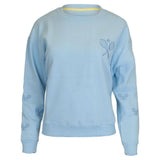Women's The Sleeves Tennis Sweatshirt Blue-Apparel-CourtLife-TEN-RAC-BBL-F24-Tennis Express