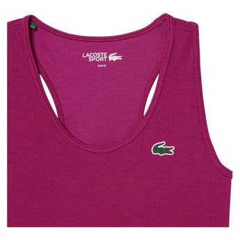Women's Essentials Tennis Training Tank Rubine Red, Lacoste, Tennis Express, TF0160-JBDF26-4