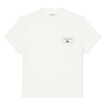 Women's Heritage Tennis Tee Flour, Lacoste, Flour, Tennis Express, TF6801-70VF26-FLOUR-1