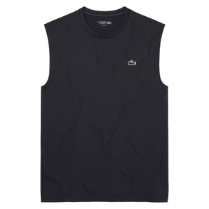 Men's Players Sleeveless Tennis Tee Black, Lacoste, Tennis Express, TH1124-031F26-1