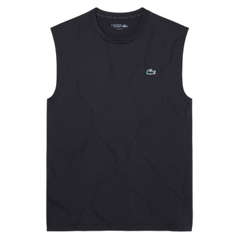 Men's Players Sleeveless Tennis Tee Black, Lacoste, Tennis Express, TH1124-031F26-1