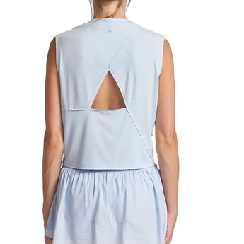 Women's Overlap Back Tennis Top Bay Blue-Apparel-Thrive Societe-TK4082563_BAYBLUE1-Tennis Express