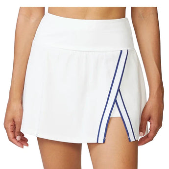 Women's Tape Trim Wrap Front Skort White and Night Sky,Apparel,Thrive Societe,White/Night Sky,XS,Tennis Express,TM7260598-WNS