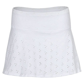 Women's Varsity Tennis Skort White-Apparel-Bobbe-TRC-VS-2001-Tennis Express