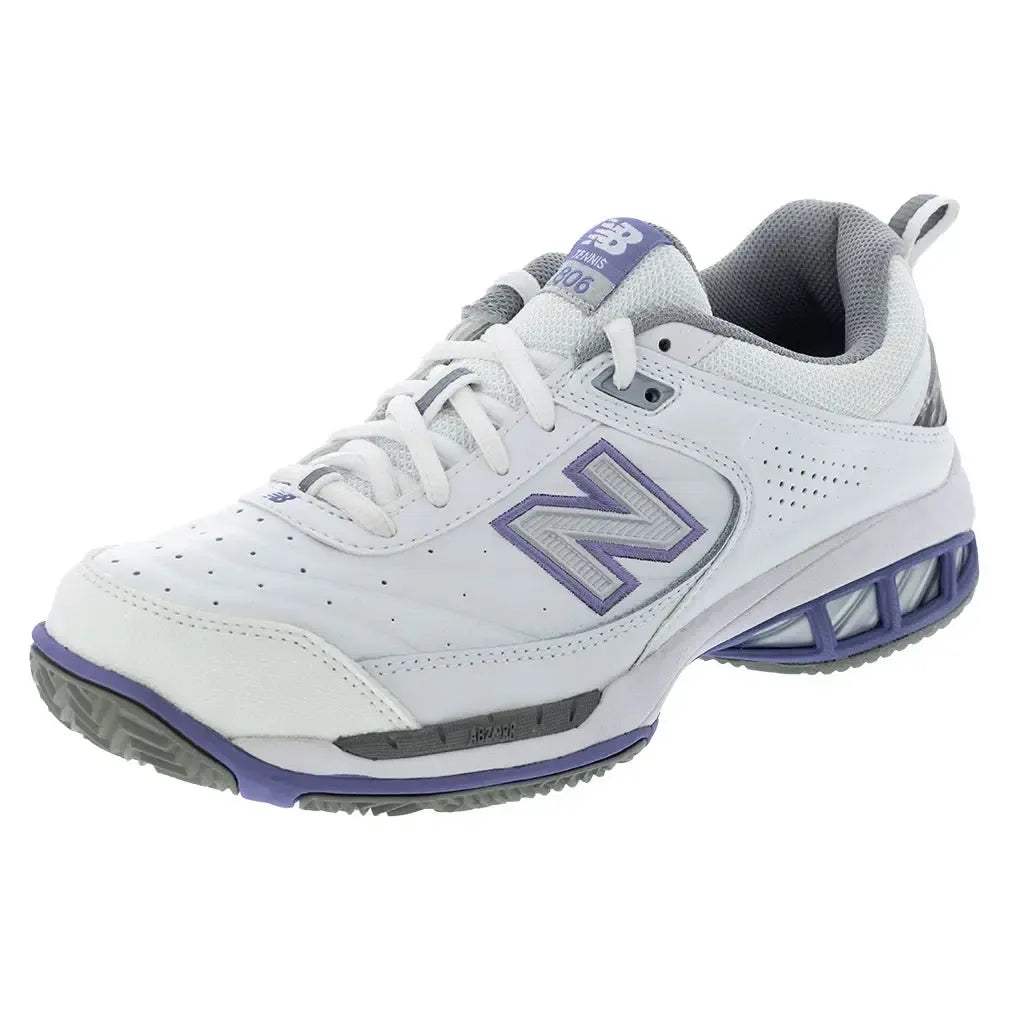 (取寄) ニューバランス レディース WC806 New Balance women New Balance WC806 White Women's WC806 2E Width Tennis Shoes White – Tennis Express
