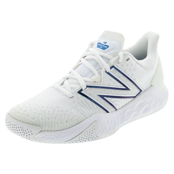 Women's Fresh Foam Lav V2 D Width Tennis Shoes White and Laser Blue,Footwear,New Balance,White,5,Tennis Express,WCHLAVL2D-Bcopy