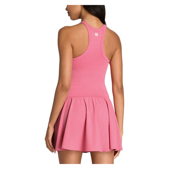 Women's On the Daily Perforated Tennis Dress Chateau Rose, Wilson, Tennis Express, WE00194P051001-F26-1