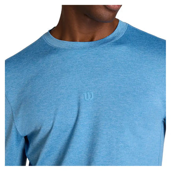 Men's Everyday Tennis Performance LS Tee Ally Blue,Apparel,Wilson,,,Tennis Express,WM00220U112001-F26-6