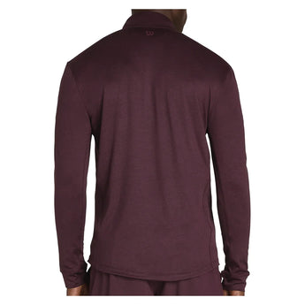 Men's Everyday Tennis Performance Half-Zip Fig, Wilson, Tennis Express, WM00305R043001-F26-1