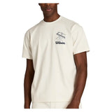 Men's Classic Graphic Tennis Tee Sandrift and Classic Navy,Apparel,Wilson,Sandrift/Classic Navy,S,Tennis Express,WN00016W002004-F26-3