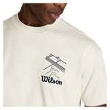 Men's Classic Graphic Tennis Tee Sandrift and Classic Navy,Apparel,Wilson,,,Tennis Express,WN00016W002004-F26-6
