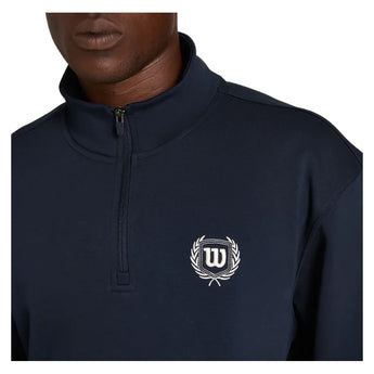 Men's Playstate Half Zip Tennis Sweatshirt Classic Navy, Wilson, Tennis Express, WN00052U001004-F26-9