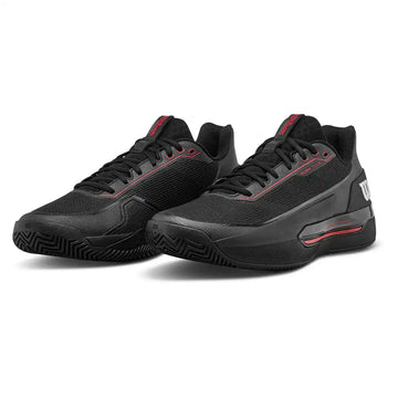 Men's RUSH TOUR 5 CTC Tennis Shoes Black and Wilson Red
