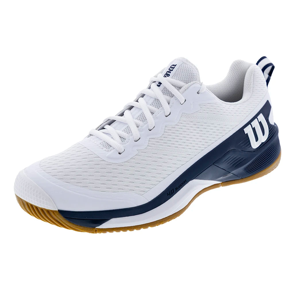 Men's Rush Pro 4.5 Tennis Shoes White and Navy Blazer – Tennis Express