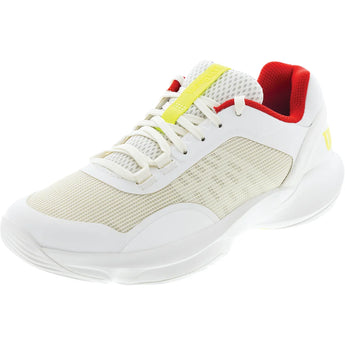 Men's HURAKN PRO V2 Padel Shoes Snow White and Safety Yellow, Wilson, Snow White/Safety Yellow, Tennis Express, WRS339530U-F26-SNOW-WHITE-SAFETY-YELLOW-1