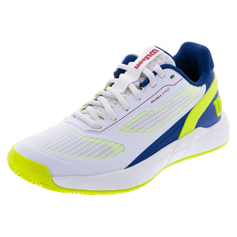 Juniors' RUSH PRO 5 Tennis Shoes Snow White and Ensign Blue,Footwear,Wilson,Snow White/Ensign Blue,2Y,Tennis Express,WRS339740U-F26copy