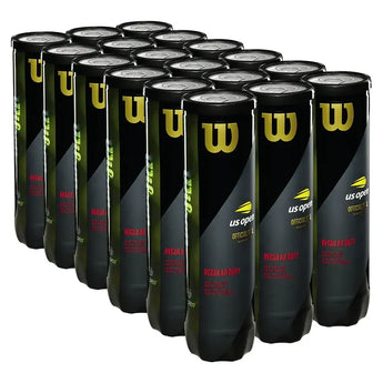 US Open Regular Duty Tennis Ball Case (4 Ball Cans)-Balls-Wilson-WRT119300CS-1-Tennis Express