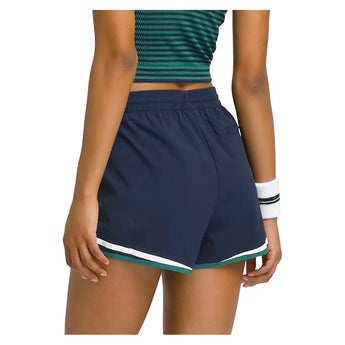 Women's Ellyn Tennis Short Classic Navy and Field Green-Apparel-Wilson-WW00301511DBC-S25-4-Tennis Express