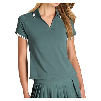 Women's Club Tennis Polo Atlantic,Apparel,Wilson,Atlantic,XS,Tennis Express,WW00306U036001-F26-3