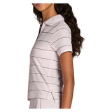 Women's Club Horizontal Stripe Tennis Polo Lilac Ash, Wilson, Tennis Express, WW00306Z044001-F26-2