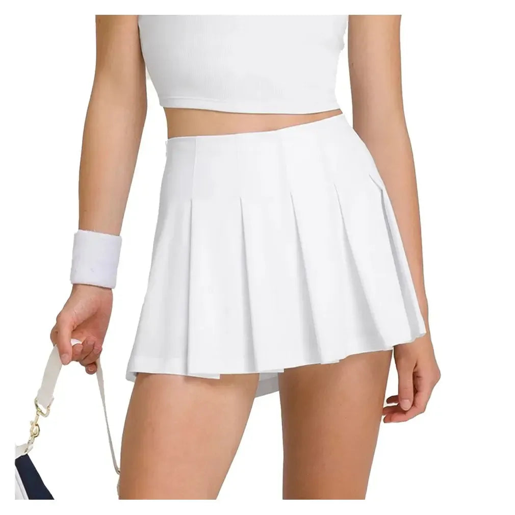 Women's Classic Pleated Mini Tennis Skort Bright White | Tennis