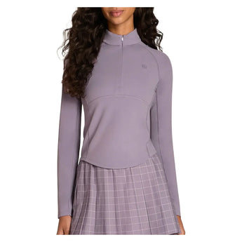 Women's Advantage Tennis Half-Zip Purple Ash, Wilson, Purple Ash, Tennis Express, WW00556L019001-F26-PURPLE-ASH-1