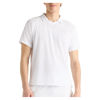 Men's Tournament Tennis Polo White,Apparel,New Balance,White,S,Tennis Express,mt61w0htwt