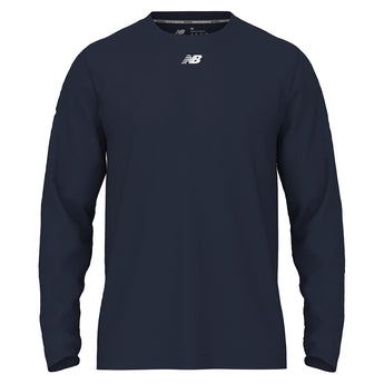 Men's Activate Long Sleeve Tech Shirt Team Navy,Apparel,New Balance,Team Navy,S,Tennis Express,tmmt771tnv_1
